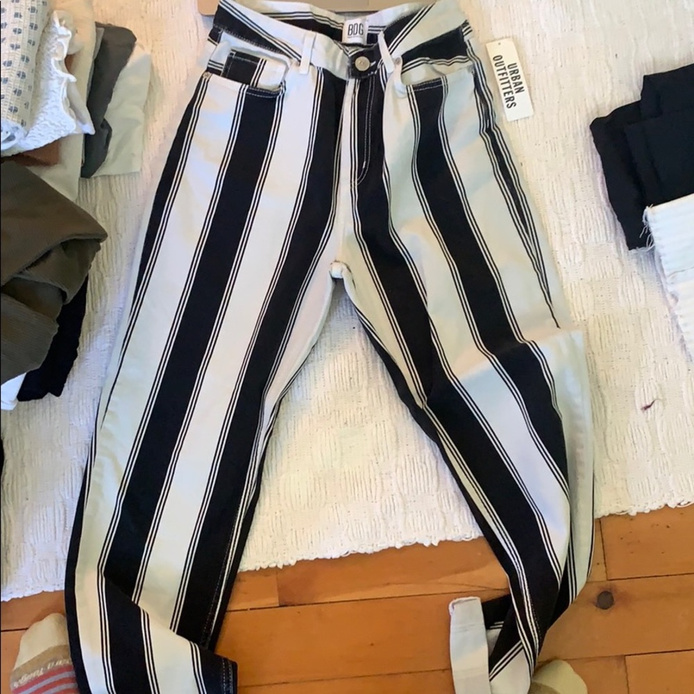 BDG striped mom jeans